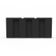 Flotor de flotabilitate negru pentru ponton 102x55x45 cm