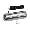 Lumină subacvatică LED inox, lumină roșie, putere 3.5W, 42 LED-uri