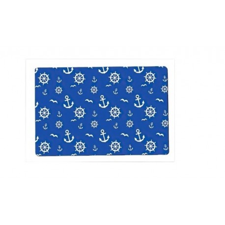 Covoraș decorativ ancore cârmă 60 x 40 cm pentru barcă, cadou