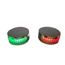 Set de lămpi de navigație LED roșu-verde pentru bărci și iahturi