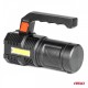 Lanternă 4 LED + COB cu acumulator 18650 mAh