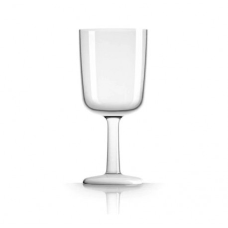 Pahare de vin rezistente la spargere 300 ml albe, set de 4 bucăți