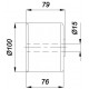 Rolă pentru remorcă de barcă RL-04 100 mm