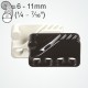 Cleat CL234 pentru frânghie de 6-11 mm negru pentru parâme