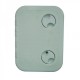 Închidere PVC dreptunghiulară 276x376 mm gri pentru bărci
