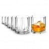 Set de pahare transparente pentru whisky pentru barcă