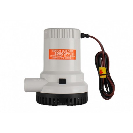 Pompă de santină SEAFLO 12 V 2000GPH 126L/min pentru barcă