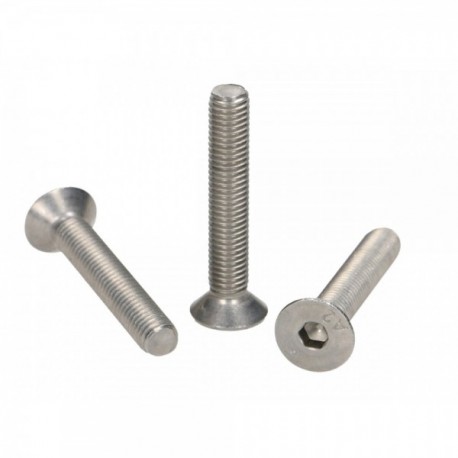 Șurub imbus M6x50 conic DIN 7991 A2