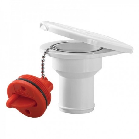 Racord de alimentare combustibil PVC 51 mm cu capac pentru bărci