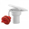 Racord de alimentare combustibil PVC 51 mm cu capac pentru bărci