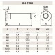 Șurub cu cap bombat M8x60mm ISO7380-1