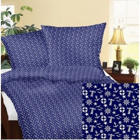 Set de lenjerie de pat marină 160x200, ideal pentru cadou