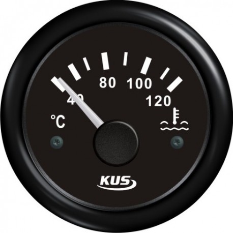 Indicator de temperatură negru 40-120° pentru barcă/iaht