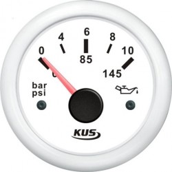 Indicator presiune ulei 0-10 bar 12/24V pentru barcă