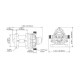 Pompă de apă sub presiune 10.6L/min 3.1 BAR 12V SFDP1-028-045-33