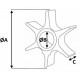 Rotor pompă de apă Suzuki DF9.9A/DF9.9B/DF8A/DF15A 17461-93901