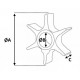 Rotor pompă de apă Suzuki Outboard DT/DF 20/30/60CP 17461-96301