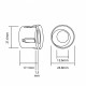 Set de senzori de parcare EPP6600 Albastru cu afișaj - Spate