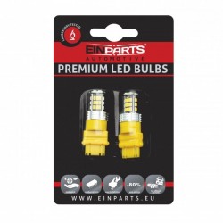 Bec LED EinParts P27W T25 3156 30 SMD 3020 CANBUS Portocalie