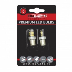 Bec LED CANBUS P21W 1156 30 SMD 3020 Portocalie