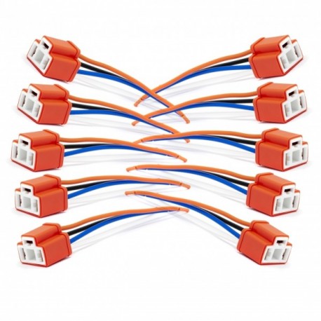 Set ceramică soclu bec H4 EPS02 - Set 10 bucăți