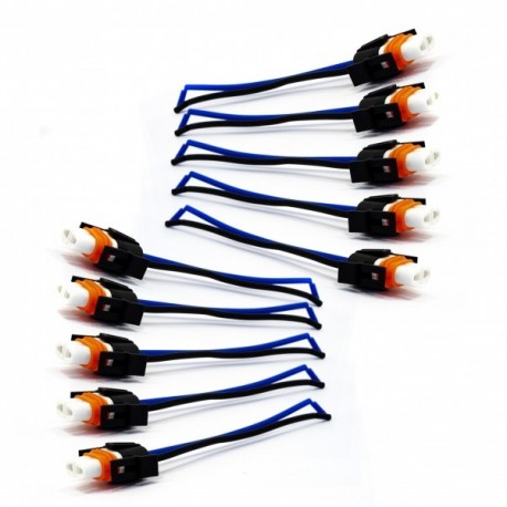 Soclu ceramic bec H8/H11/H9 - Set 10 bucăți