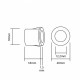 Set senzori de parcare spate cu buzzer 18,5 mm negru EinParts