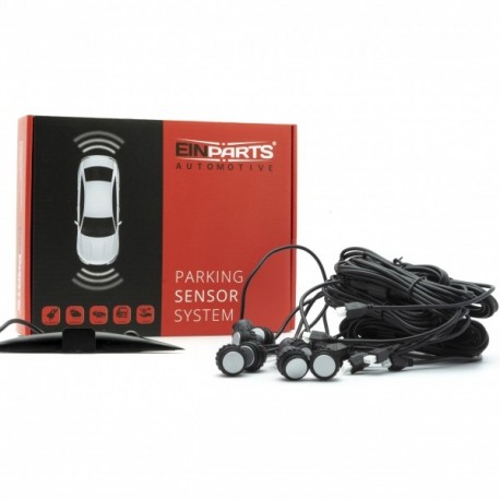 Set senzori de parcare EinParts EPP8200 16,5 mm Argintiu - Față/Spate cu afișaj