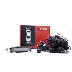 Set senzori de parcare EPP8900 OEM alb cu afișaj - față/spate