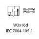 Becuri LED W21W 7440 66 SMD CANBUS Chihlimbar - Set 2 buc.