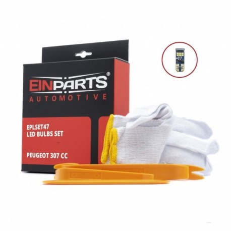 Set becuri LED EinParts pentru interior Peugeot 307 CC
