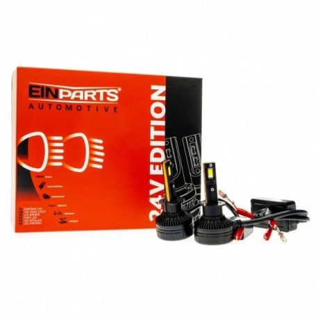 Einparts EPLH107 Becuri LED H1 24V 6000K - Becuri fază scurtă/lungă Retrofit LED
