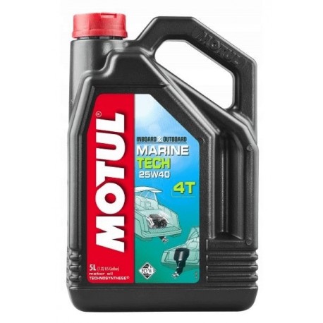 Ulei de motor Motul 25W40 5L Marine Tech 4T pentru barcă iaht