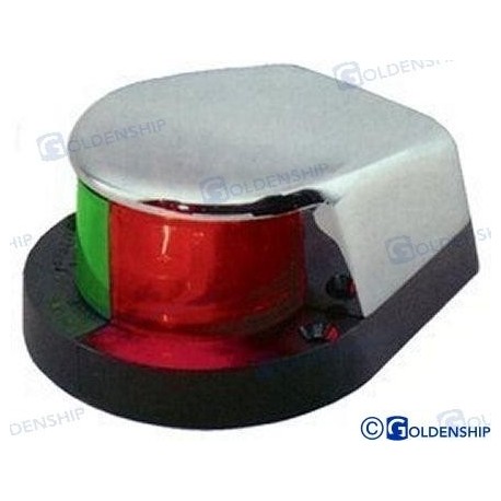 Lumină de navigație prova cromată bicoloră