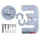 Set anode din aluminiu MerCruiser Bravo II III 2 3 până în 2004 888761Q03 888761Q03