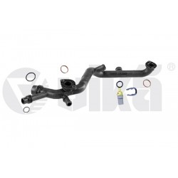 Furtun lichid de răcire Audi A4 2005-2009, A6 2005-2011 set cu senzor de temperatură apă 06A919501A 06E121045E/KIT