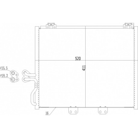 AER CONDIȚIONAT RADIATOR WRANGLER 4.0 03- 55037512AA