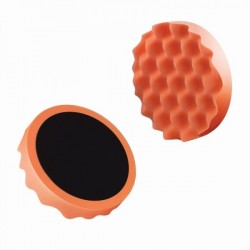 Burete profilat pentru lustruire, diametru 150 mm, portocaliu, duritate medie, cu arici, Boll