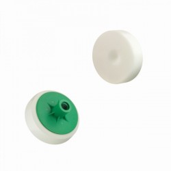 Burete de lustruire diametru 80 mm / alb / dur / filet M14 / Boll
