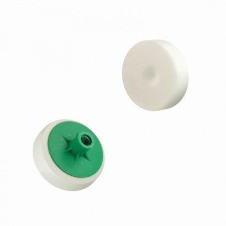 Burete de lustruire diametru 80 mm / alb / dur / filet M14 / Boll