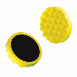 Burete profilat pentru lustruire, diametru 150 mm, galben, duritate medie, cu arici, Boll