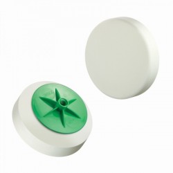 Burete de lustruire diametru 150 mm / alb / dur / filet M14