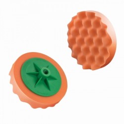 Burete de lustruire profilat diametru 150 mm / portocaliu / mediu / filet M14 / Boll