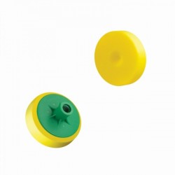 Burete de lustruit diametru 80 mm / galben / duritate medie / filet M14 / Boll