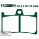 Plăcuțe de frână motocicletă Yamaha YZF-R6 (2005-2014) / YZF-R1 (2004-2006) / FZ1 Fazer (ABS) (2008-2014) / FZ8 N-800cc (fără
