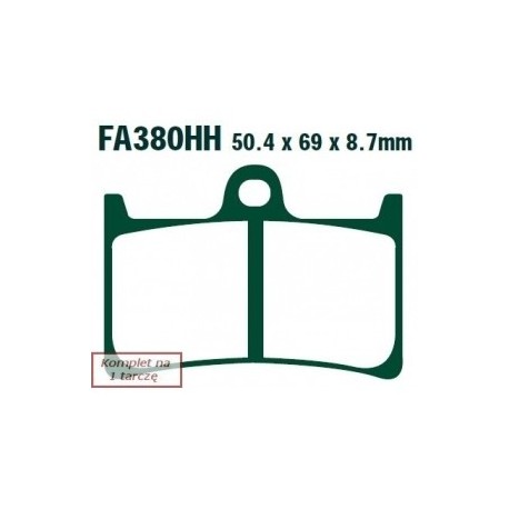 Plăcuțe de frână motocicletă Yamaha YZF-R6 (2005-2014) / YZF-R1 (2004-2006) / FZ1 Fazer (ABS) (2008-2014) / FZ8 N-800cc (fără