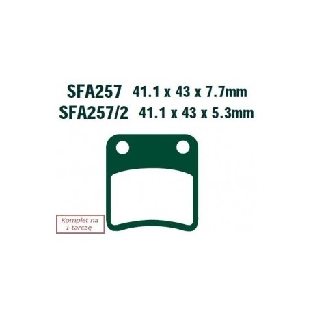 Plăcuțe de frână motocicletă SYM Orbit 125 (08-09) O7032.CC