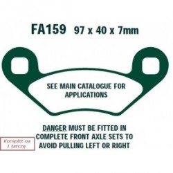 Plăcuțe de frână motocicletă Polaris (ATV) 200 Phoenix (05) 07PO02.SD