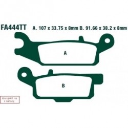 Plăcuțe de frână motocicletă Yamaha YFM 250 dreapta (1BT) (12-13) 07YA48.SX