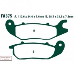 Plăcuțe de frână motocicletă Honda CBR 125 (2004-2006) MCB738